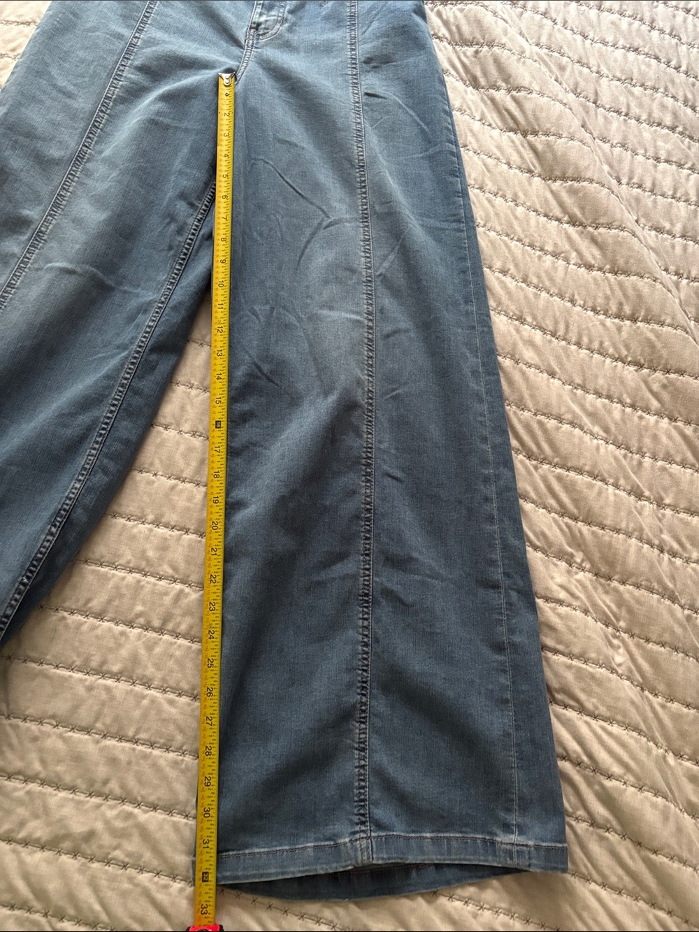 WE THE FREE Light Blue Wide-Leg Jeans - Picture 10 of 10